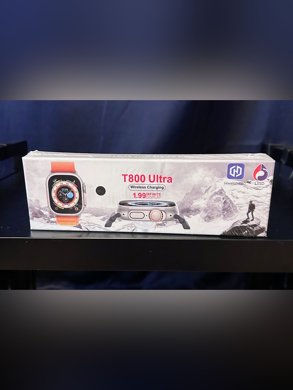 T800 Ultra Smartwatch - Silver With Orange Band